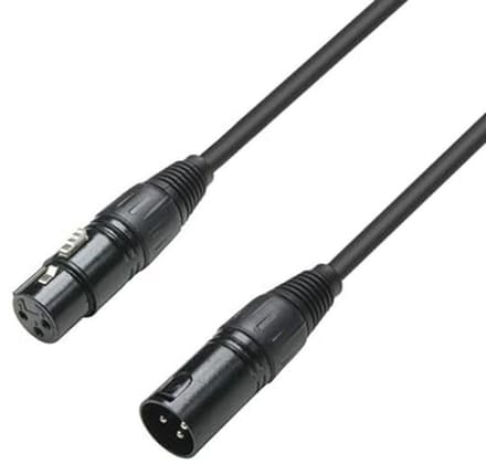 DMX-kabel 3-polig XLR vrouwelijk naar 3-polig XLR mannelijk - 10 meter