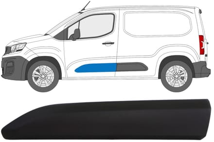 Sierlijst Zijlijst deur voor Citroen Berlingo 2018-2023 / Links