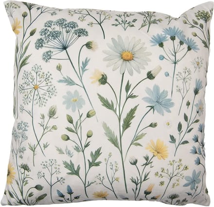 Clayre & Eef Kussenhoes 45x45 cm Beige Polyester