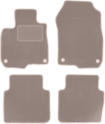 Beige velours vloermatten voor: Honda CR-V V SUV (2018-)