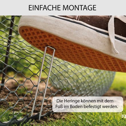 TRUTZHOLM - Kippenhek - 25 m lang - 0,9 m hoog - groen