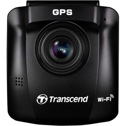 Transcend DrivePro™ 250 Dashcam Kijkhoek horizontaal (max.): 140 ° 12 V, 24 V GPS met radarherkenning, Time-lapse, G-sensor, WDR, Botswaarschuwing,...
