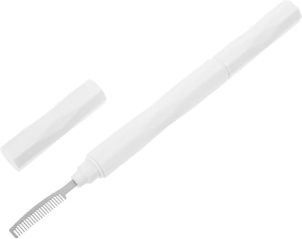 Wimper Borstel Kam - Wenkbrauw Haar Tool - Schoonheidsroutine Aanbrengen - Dubbelzijdig Ontwerp - 15.3cm Lengte - Wit