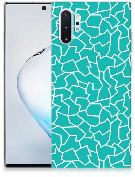 Samsung Galaxy Note 10 Plus Hoesje maken Cracks Blue