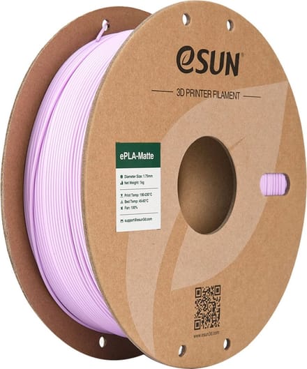 eSun ePLA-Matte Lila / Lilac - 1 kg - 1.75 mm - 3D printer en 3D pen filament