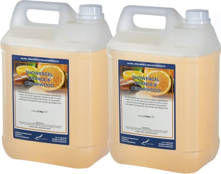 Claudius Douchegel Sweet Orange & Cedarwood 5 liter - set van 2 stuks - Showergel