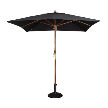 HorecaTraders  Parasol Vierkant Zwart - 2,7(h)x2,5(l)x2,5(b) meter