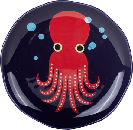 Kitsch Kitchen klein bord rond Sealife octopus