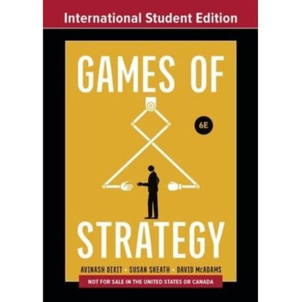 Games Of Strategy - Avinash K. (Princeton University