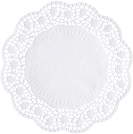 20x 100 Taartranden rond Ø 20 cm wit