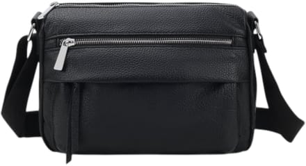 THL Design - Dames Schoudertas - Crossbody - Veel Vakken - Zwart