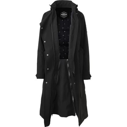 Dames lange jas met capuchon Agu Urban