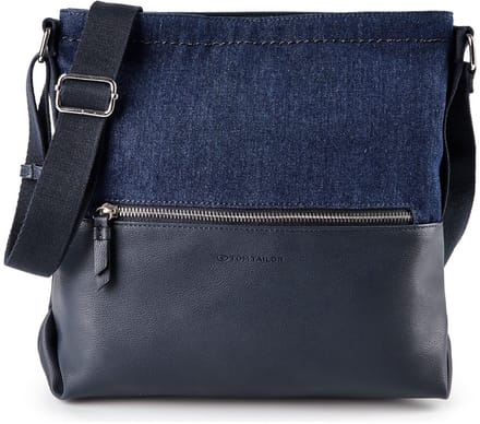 TOM TAILOR schoudertas Erin Cross Bag Denim Blue donkerblauw