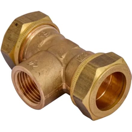 Vsh Knel T-stuk 22mm X 1/2"f X 22mm