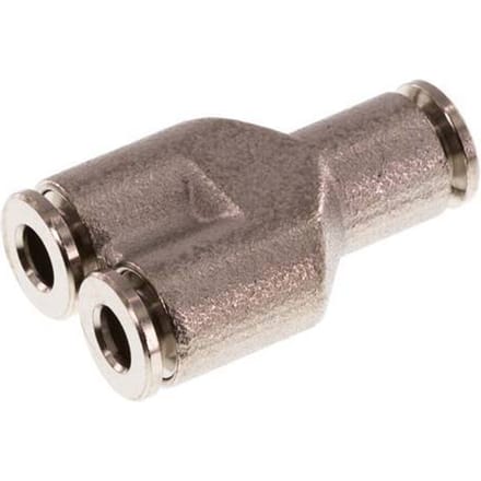 4mm Y-koppeling Messing Insteekfitting NBR