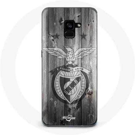 Samsung Galaxy A5 2018 hoesje slb benfica grijze achtergrond
