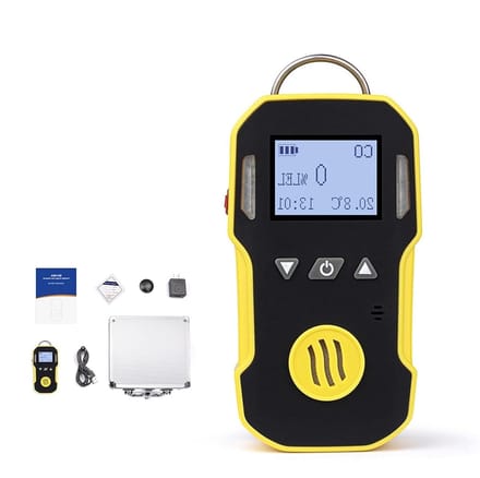 CO Gas Detector - Koolmonoxide meter - Luchtkwaliteit meten - Explosieveilig ontwerp - 0-1000ppm - Zwart