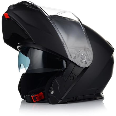 Vito Prato Mat Zwart - Maat L - Scooterhelm - Flip-Up helm - ECE 22.06 Gekeurd