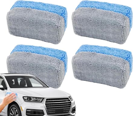 Microvezel Spons - Applicator Pads - Auto Reinigen - Krasvrije Applicatie - 4 Stuks - Stijl 1