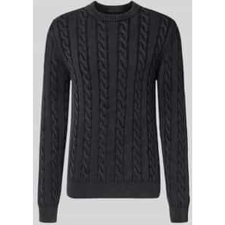 Gebreide pullover met ribboorden