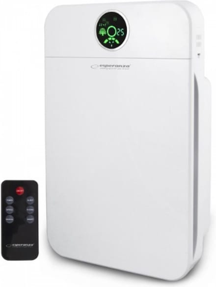 Esperanza EHP002 Luchtreiniger Met Ionisator - met HEPA-filter - Air Purifier - 35-50 m² - Wit