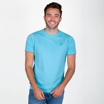 Heren T-shirt Dronten - Felblauw
