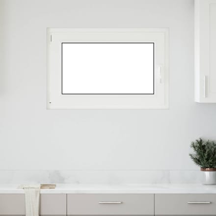vidaXL - Kleur - binnenkant - kelderraam - Wit - RISOR - 90 - x - 60 - cm