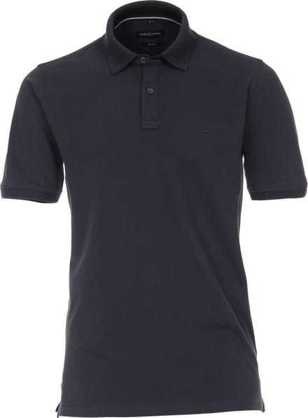 CASA MODA comfort fit poloshirt - stretch - antraciet grijs