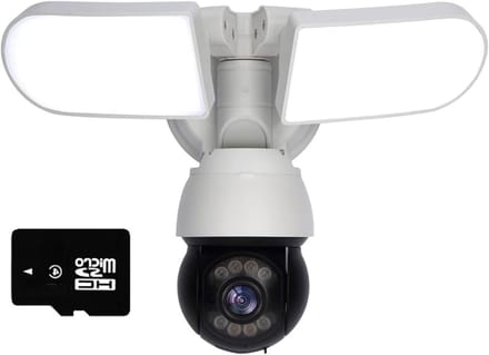 Beveiligingscamera Buiten - Wegbewaking Camera - Huisbewaking - Slimme Detectie - 1600LM - Zwart