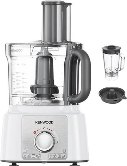 Kenwood Multipro Express FDP65.450WH - Foodprocessors - Wit - 1000 Watt - 3 Liter mengkom