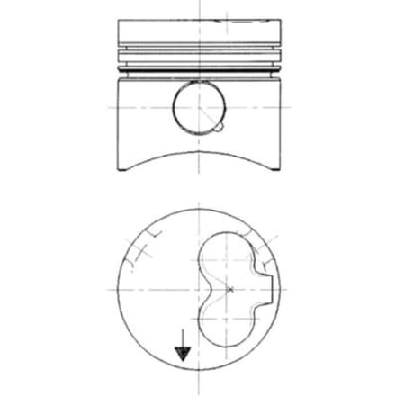 Zuiger KOLBENSCHMIDT 90732610