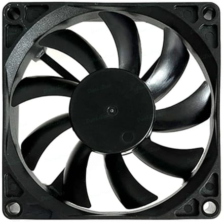 EXTREME PC fan 12V DC - 80x80x15mm - 50.5 m³/h - 31.4 dB - 3-pins PCB Connector - Kogelventilator