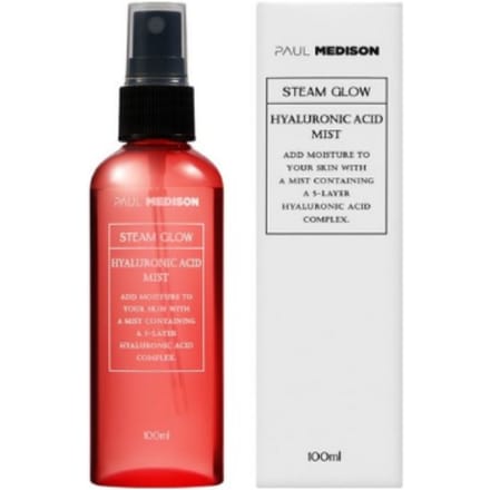 PAUL MEDISON Brume Hydratante Steam Glow à l'Acide Hyaluronique, 1 pièce, 100 ml red