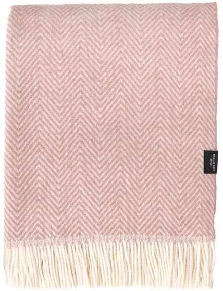 WOOOL Plaid - Manhattan (Roze) - 140x200cm - 100% Wol