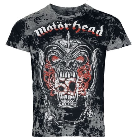 Motörhead T-shirt - Warpig Flames - M - voor Mannen - donkergrijs