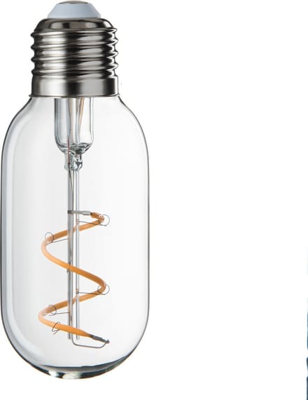 J-Line ledlamp T45 Spiral - glas - transparant