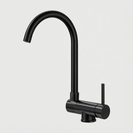 Zwarte Keukenkraan 360° Draaibaar - Flexibele Uitloop - RVS - Modern Design Mengkraan keuken