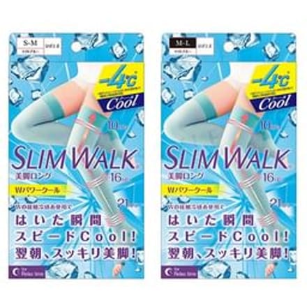 Slim Walk - Cooling Sleep Compression Open-Toe Socks 1 pair - Blue - M-L
