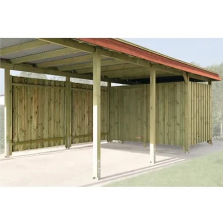 Weka Berging Voor Carport Eiken 288x199cm