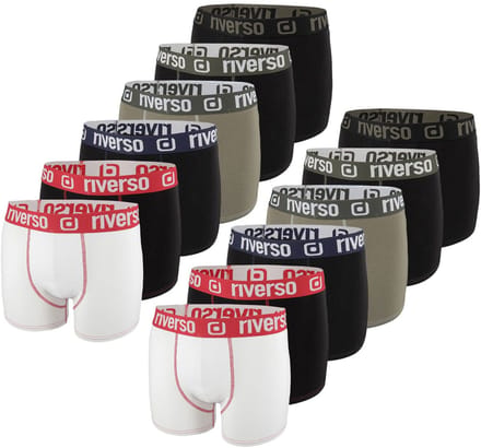 riverso Heren Boxershorts RIVOle 12 Pack Veelkleurig S Geen krassend label