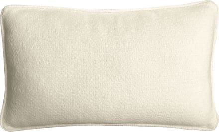 Abbey white structure recycled wool rectangle cushion
