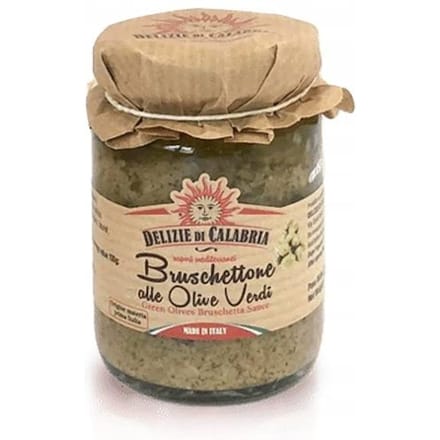 Groene Olijf Bruschettone - Delizie di Calabria 90g Italiaans
