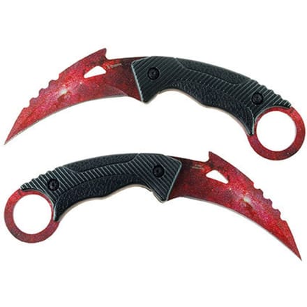 X-treme fixed karambit fire red