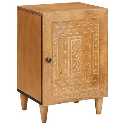 vidaXL - Badkamerkast - 38 - x - 33 - x - 58 - cm - Massief - Mango - Hout