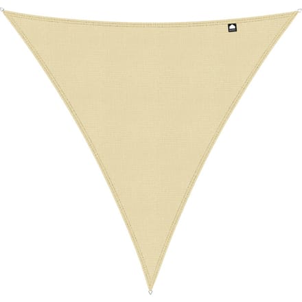 Kopu® Schaduwdoek Driehoek 360x360x360 cm - 280 grams Waterdoorlatend - Creme