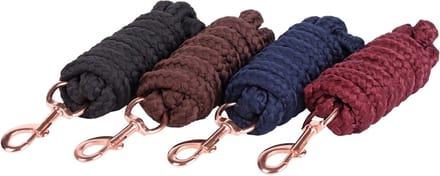 Halstertouw Soft Musketon Rosegold 1.8m