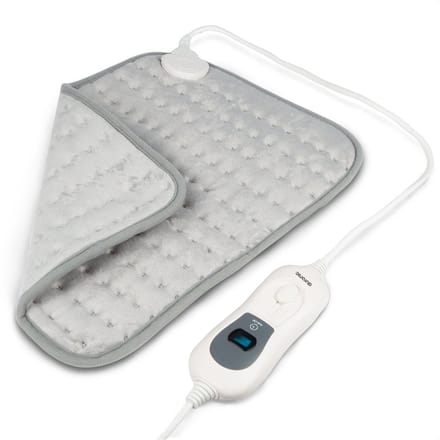 Auronic Warmtekussen Elektrisch - 40x30cm - Nek en Schouders - Wasbaar - Heating Pad - Grijs