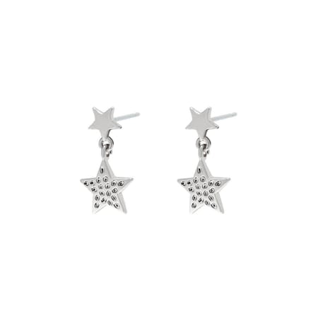 Yehwang Oorbel ster hammerd zilver 0287716-101