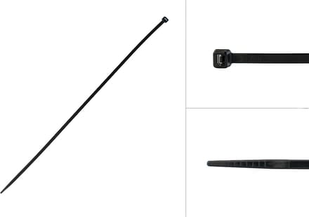 Wovar Tyraps Zwart 370 x 4.8 mm | 100 stuks