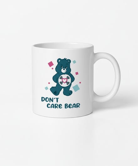 Don't Care Bear Mok - Grappige Design Koffiemok